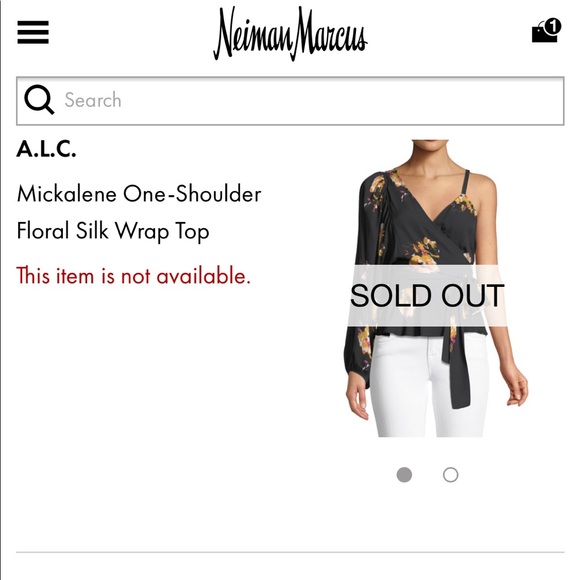 ALC Silk Wrap Top / Blouse - Picture 4 of 4